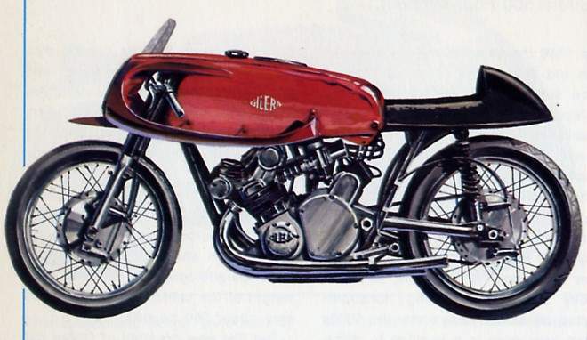 GILERA 500 4CILINDRI 1954 モデル MODEL] GILERA 500 4CILINDRI 1954 diecast metal figure Japan